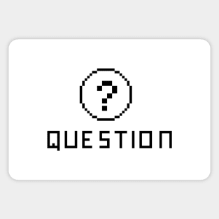 any question? - white Sticker